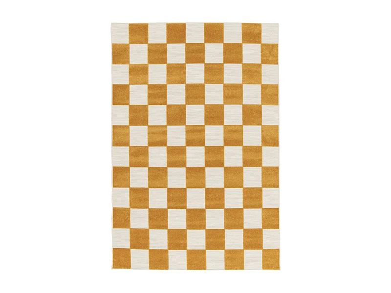 Addo – Tapis intérieur et extérieur à motif géométrique -  Jaune moutarde - 160x230cm