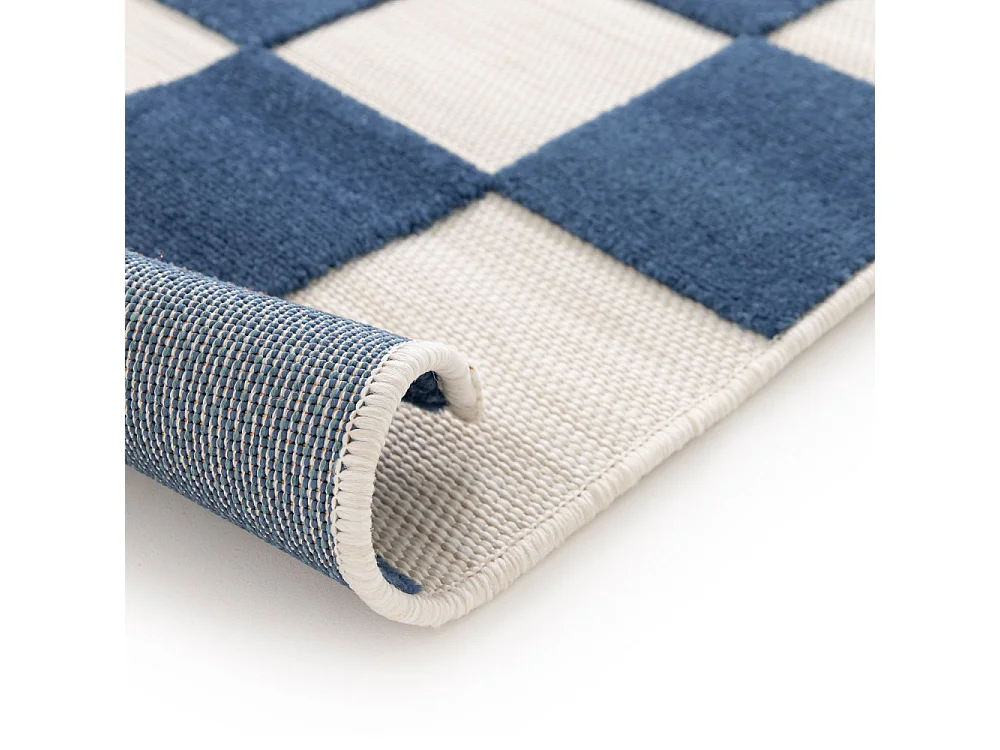 Addo – Tapis intérieur et extérieur à motif géométrique -  Bleu - 120x170cm