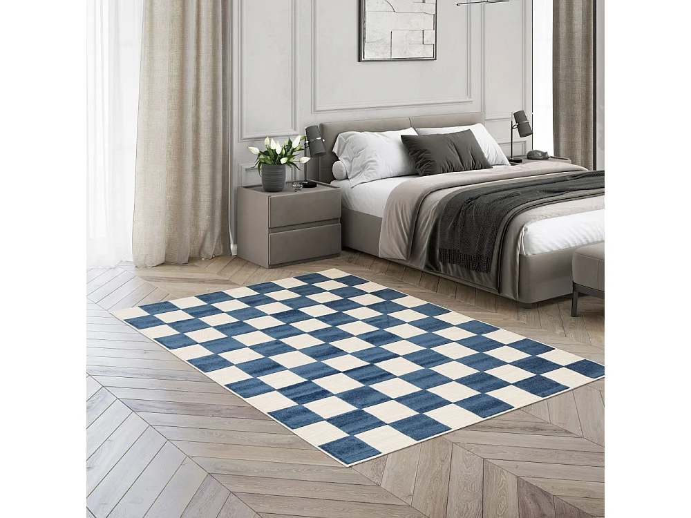 Addo – Tapis intérieur et extérieur à motif géométrique -  Bleu - 160x230cm