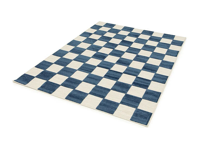 Addo – Tapis intérieur et extérieur à motif géométrique -  Bleu - 160x230cm
