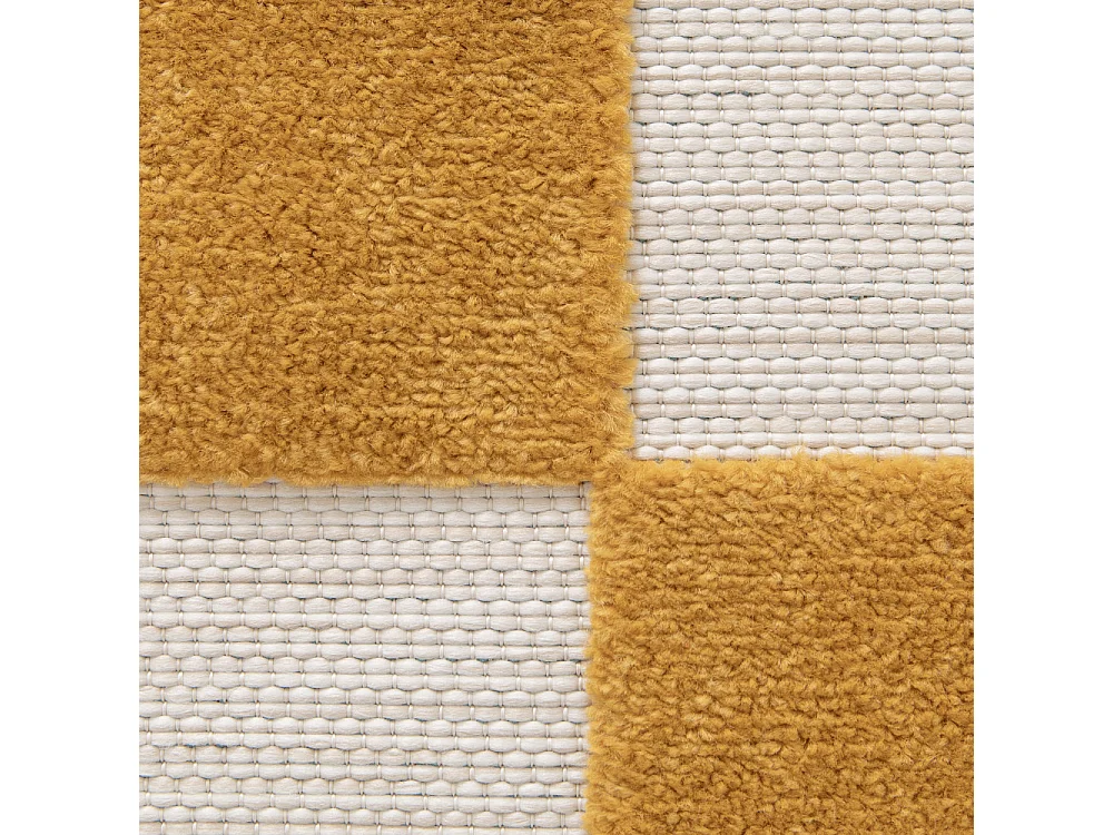 Addo – Tapis intérieur et extérieur à motif géométrique -  Jaune moutarde - 120x170cm