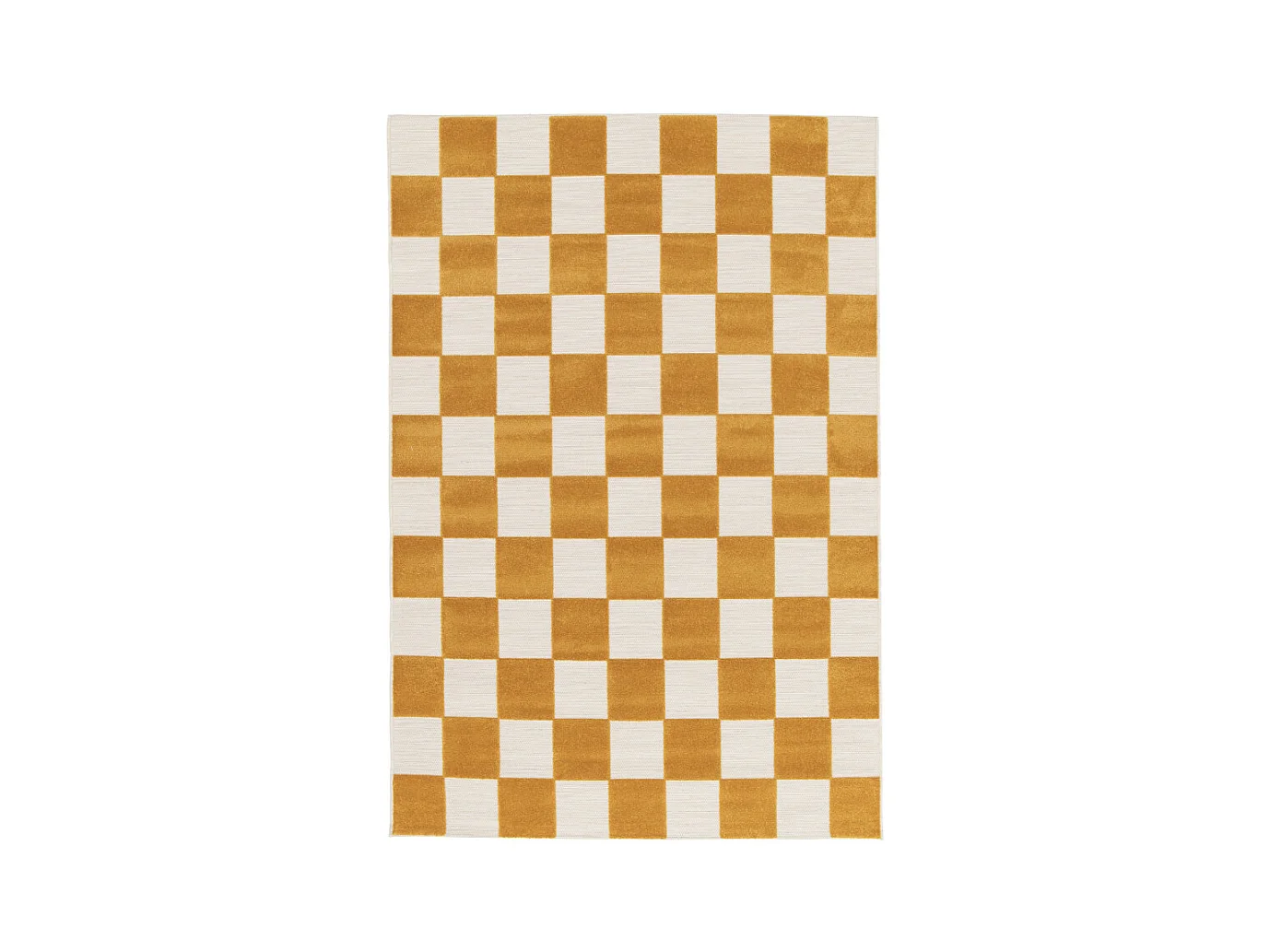 Addo – Tapis intérieur et extérieur à motif géométrique -  Jaune moutarde - 120x170cm