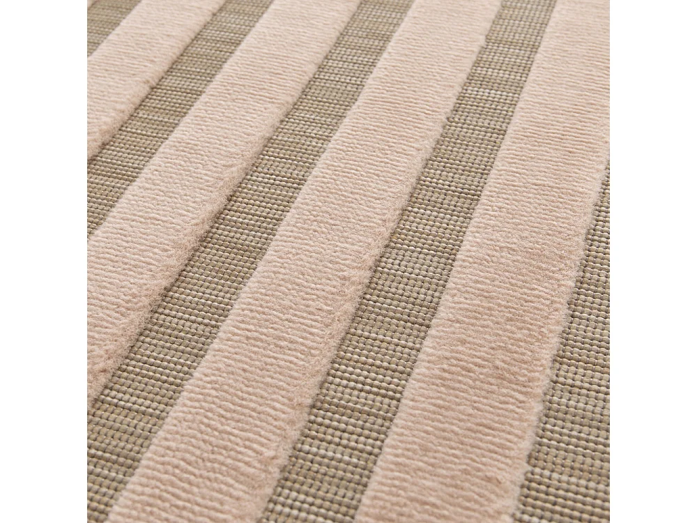 Tuli - Tapis contemporain à motif géométrique -  Jaune moutarde - 160x230cm