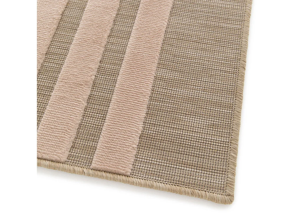 Tuli - Tapis contemporain à motif géométrique -  Jaune moutarde - 160x230cm