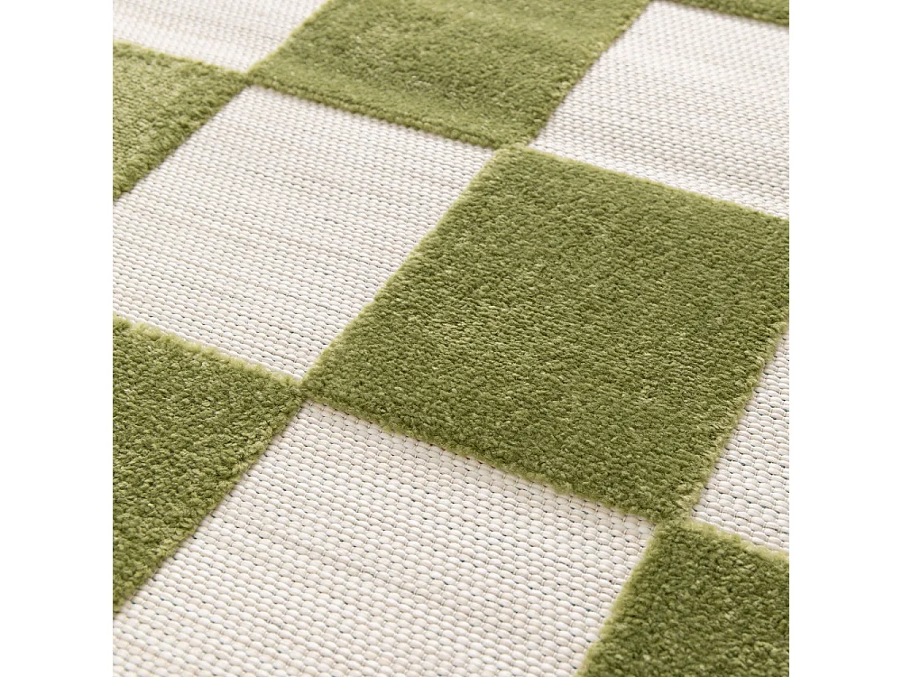 Addo – Tapis intérieur et extérieur à motif géométrique -  Vert - 120x170cm