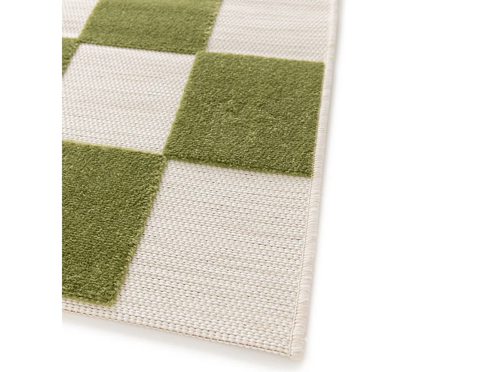Addo – Tapis intérieur et extérieur à motif géométrique -  Vert - 120x170cm