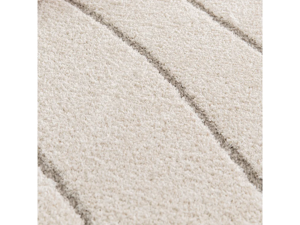 Elsa - Tapis contemporain à motif organique -  Écru - 160x230cm