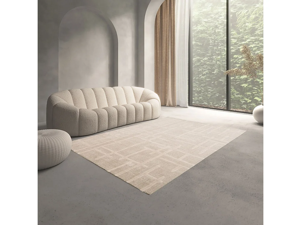 Plano - Tapis contemporain -  Beige - 120x170cm