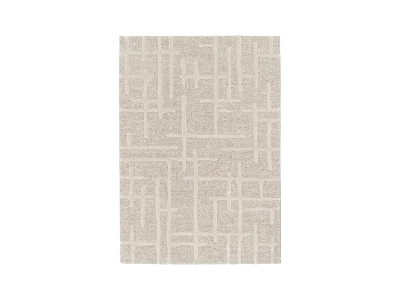 Plano - Tapis contemporain -  Beige - 200x290cm