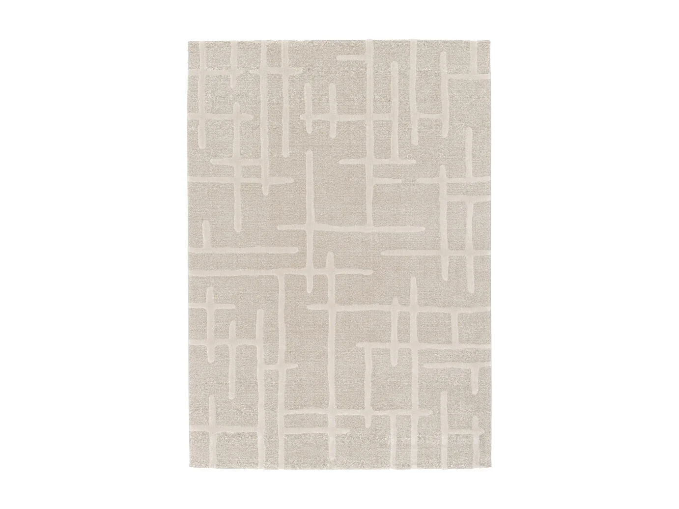 Plano - Tapis contemporain -  Beige - 200x290cm