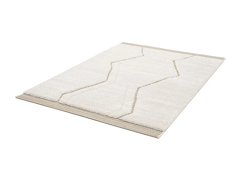 Peddie - Tapis d’inspiration berbère -  Écru - 160x230cm