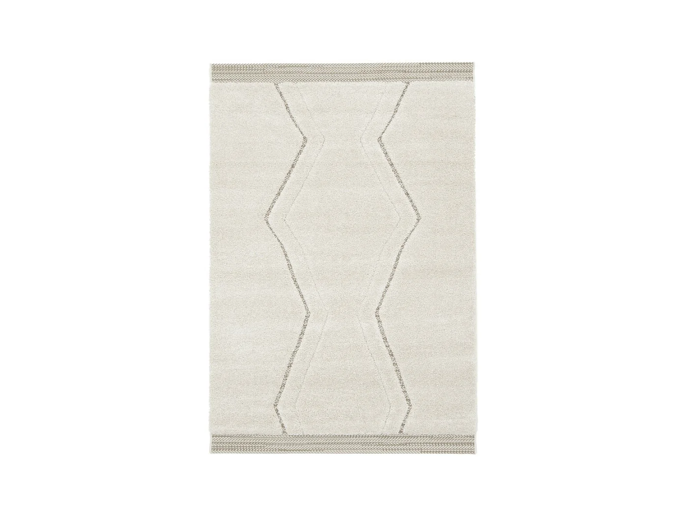 Peddie - Tapis d’inspiration berbère -  Écru - 160x230cm