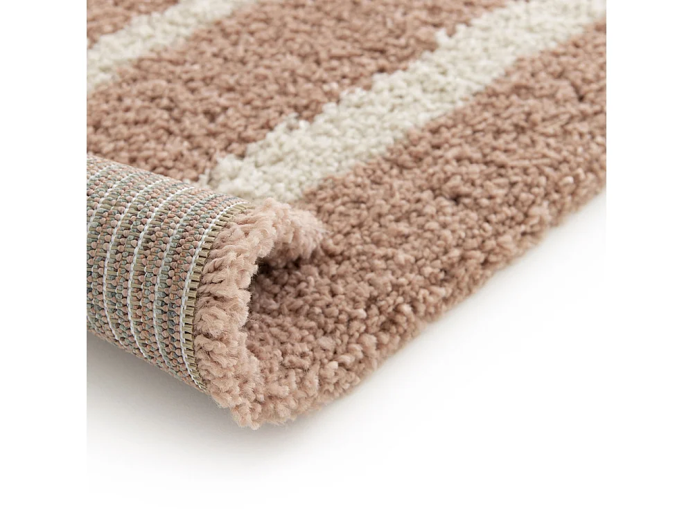 Victoria I - Tapis contemporain à motif géométrique -  Vieux rose - 120x170cm