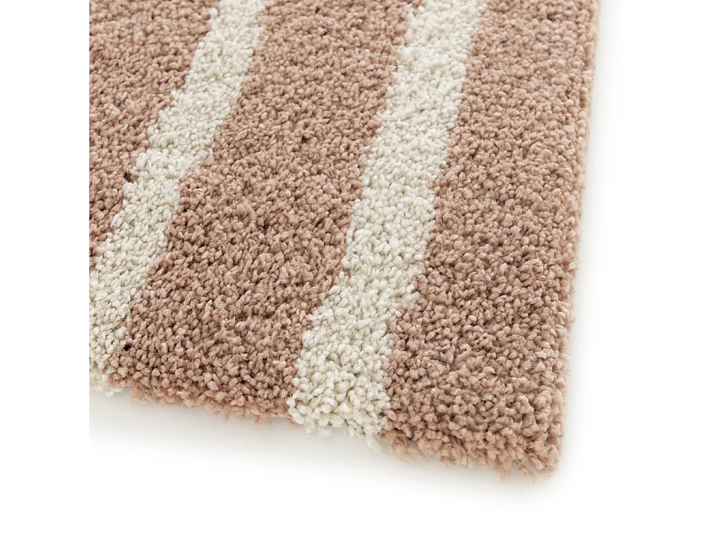 Victoria I - Tapis contemporain à motif géométrique -  Vieux rose - 120x170cm