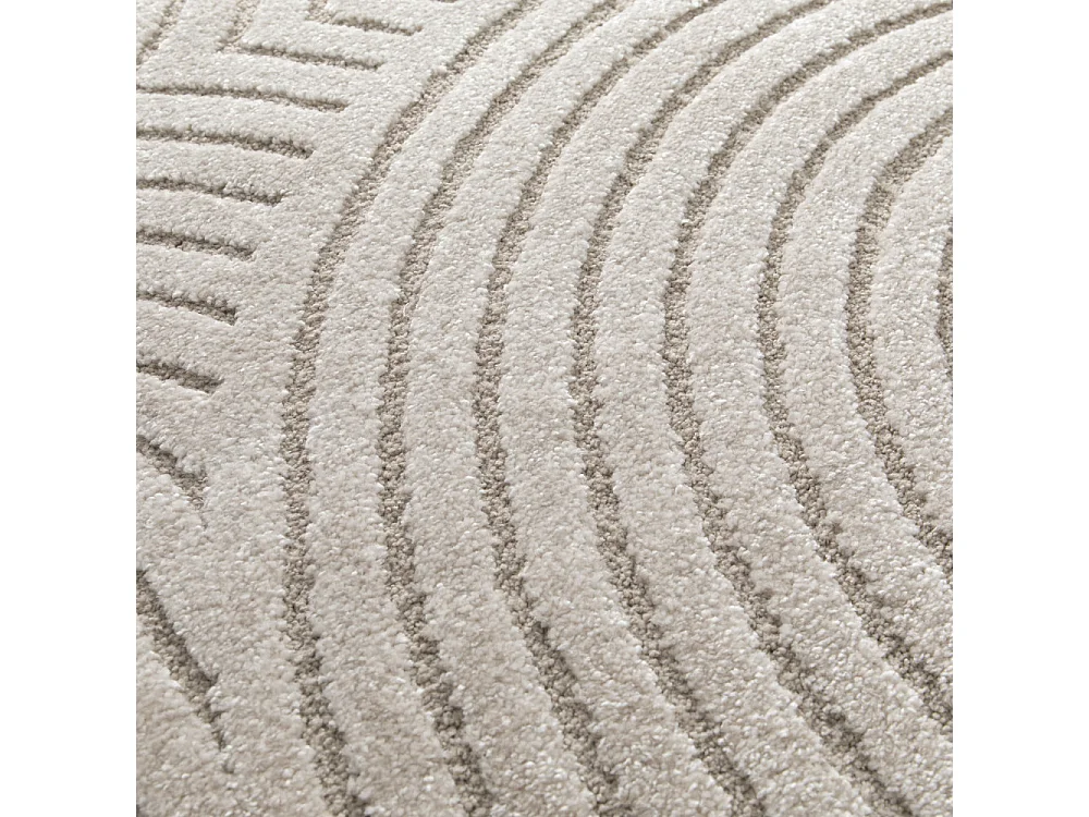 Esteban - Tapis contemporain à motif géométrique -  Beige - 200x290cm