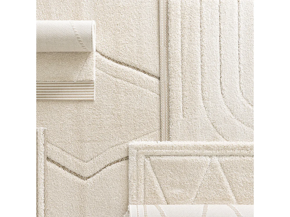 Yasmine - Tapis d’inspiration berbère -  Écru - 120x170cm