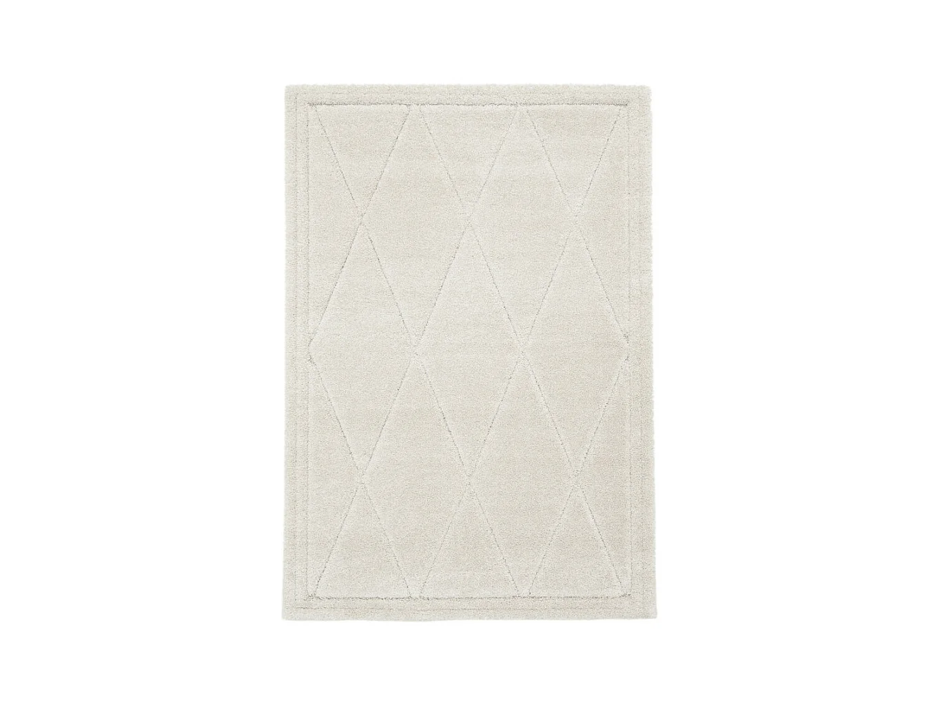 Yasmine - Tapis d’inspiration berbère -  Écru - 120x170cm
