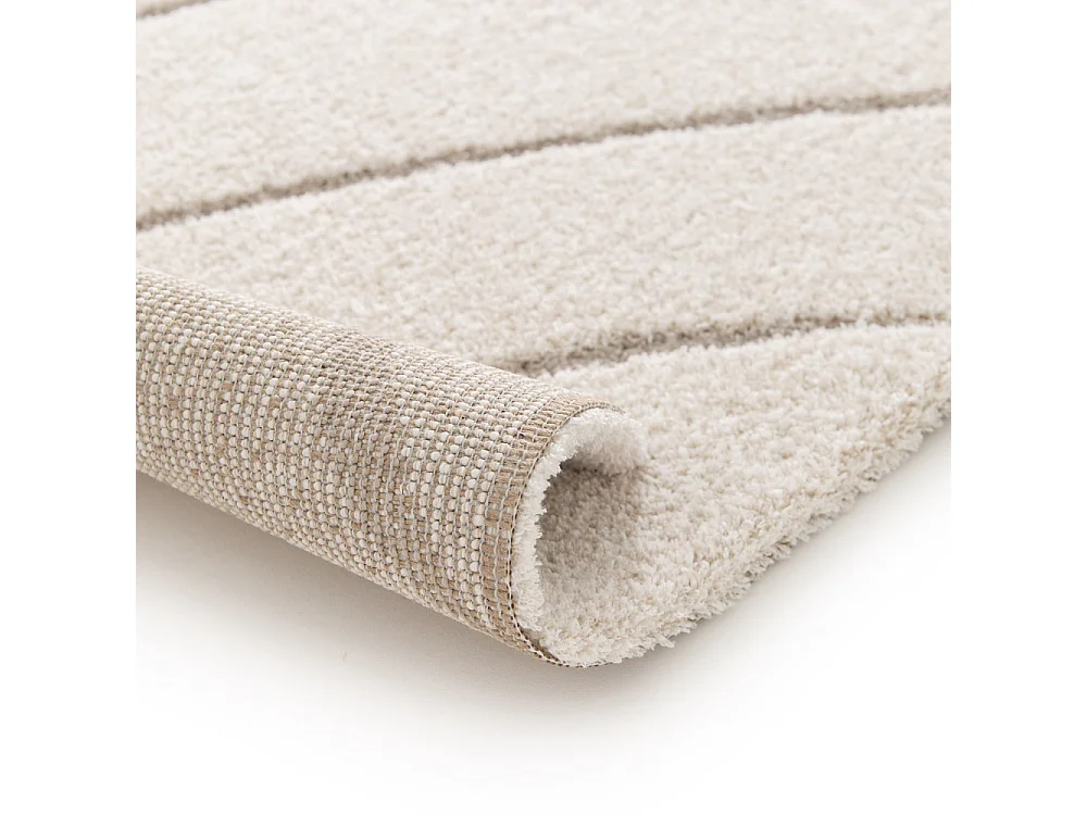 Elsa - Tapis contemporain à motif organique -  Écru - 120x170cm