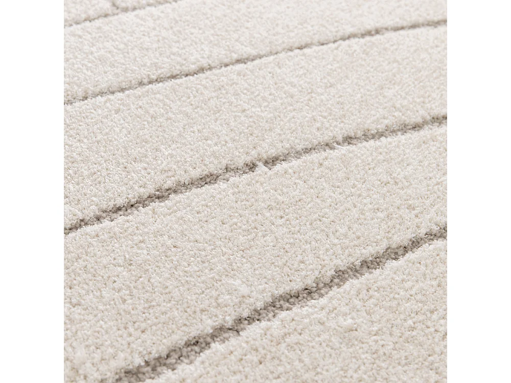 Elsa - Tapis contemporain à motif organique -  Écru - 120x170cm