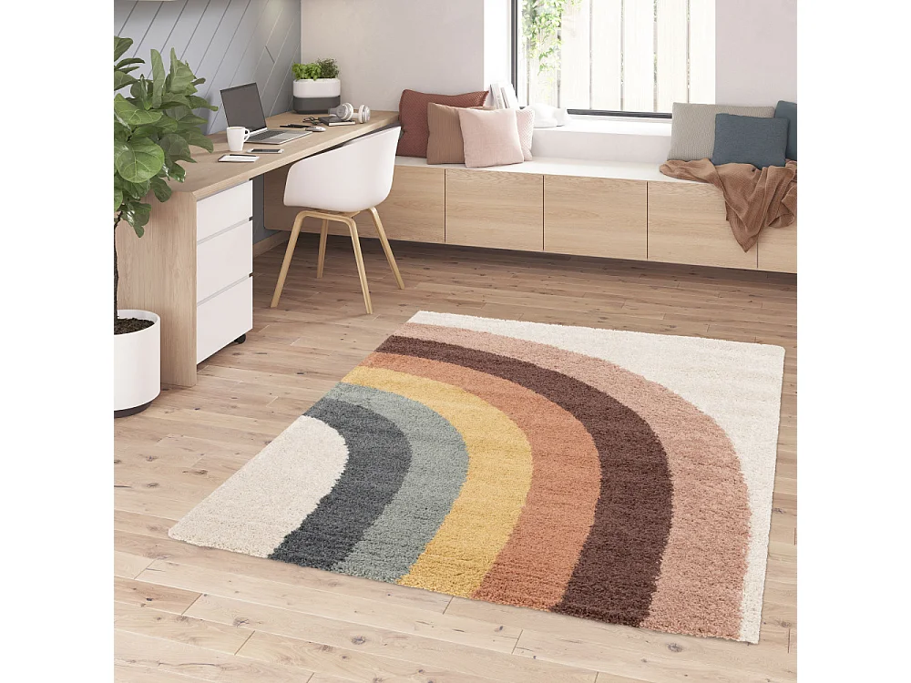 Leeloo - Tapis contemporain à motif géométrique -  Multicolore - 160x230cm
