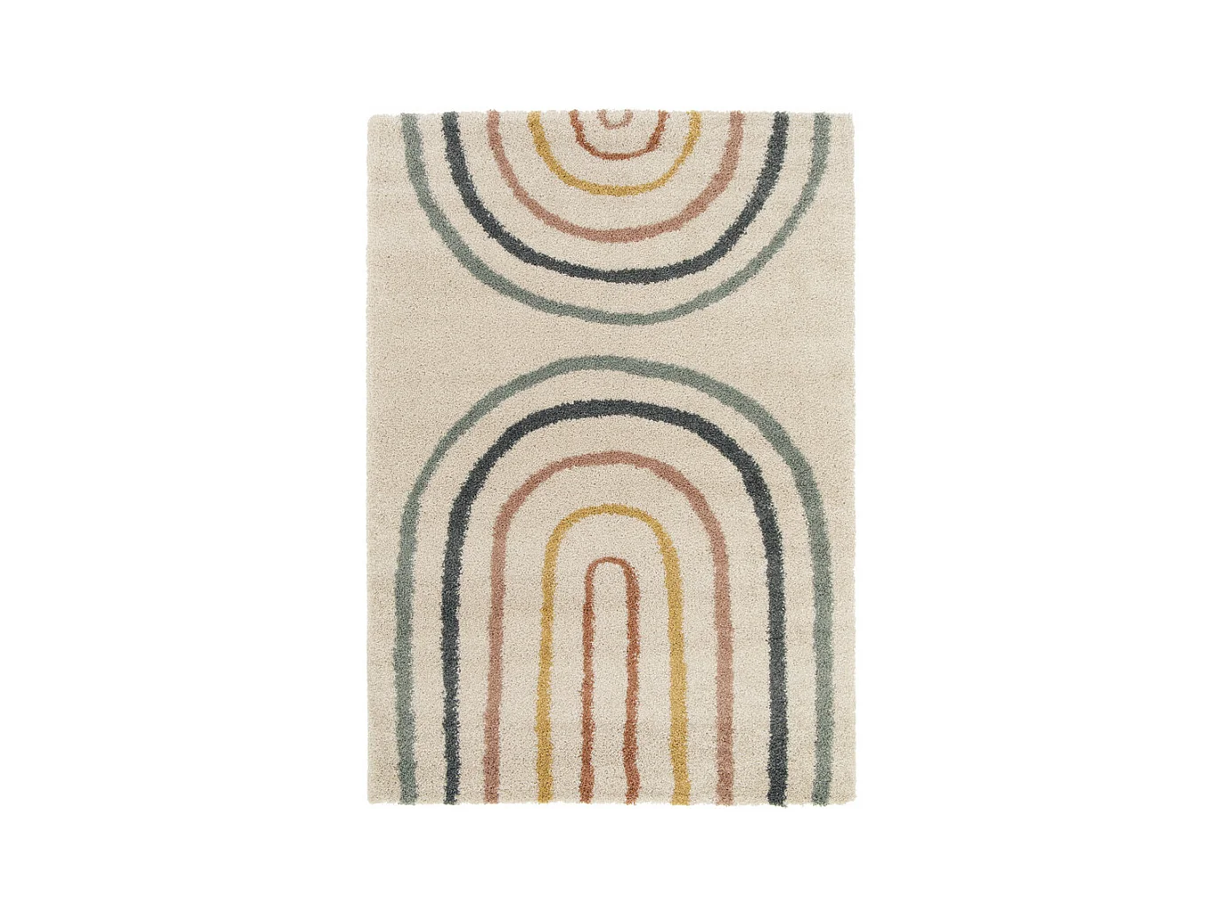 Victoria II - Tapis contemporain à motif géométrique -  Multicolore - 120x170cm