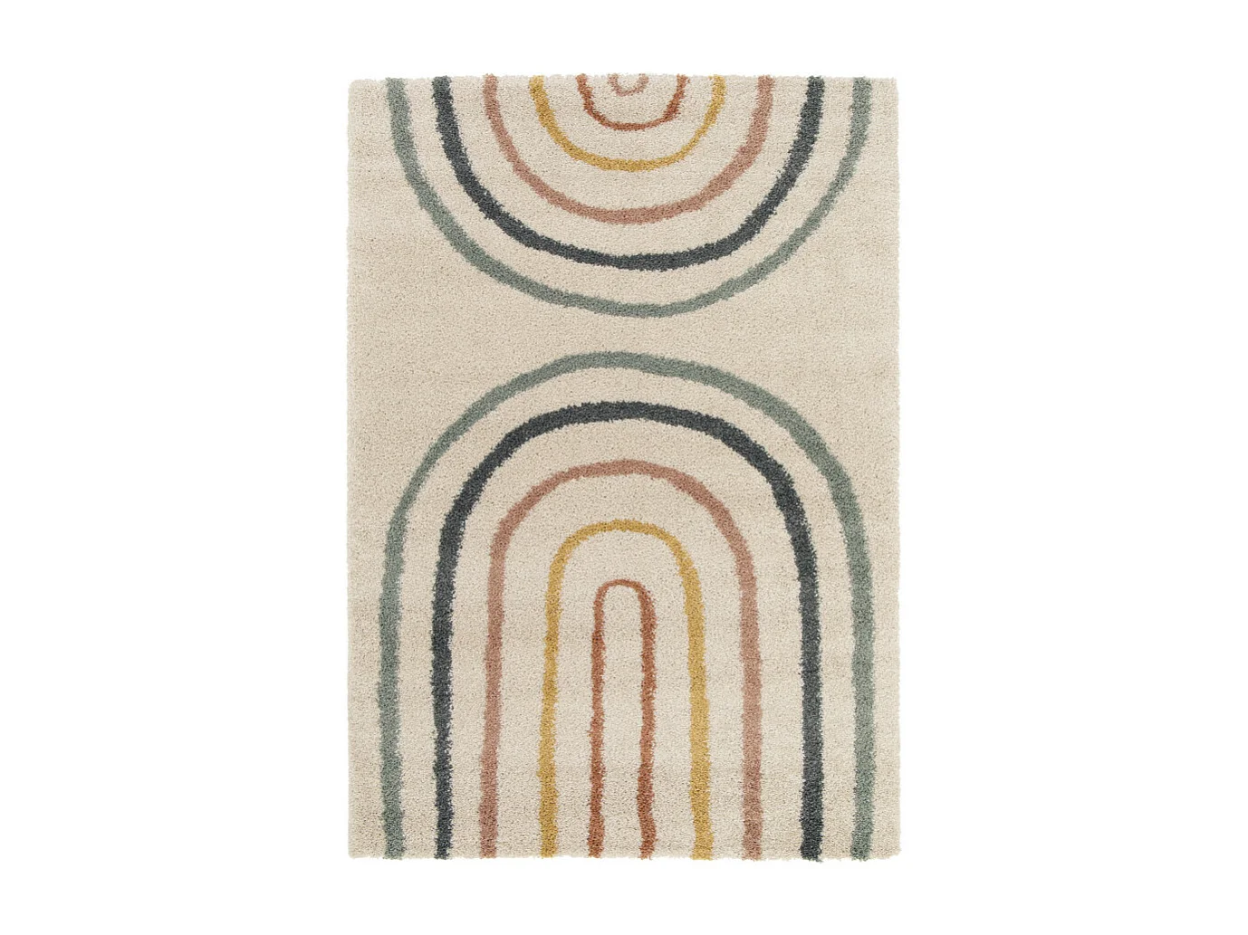 Victoria II - Tapis contemporain à motif géométrique -  Multicolore - 120x170cm