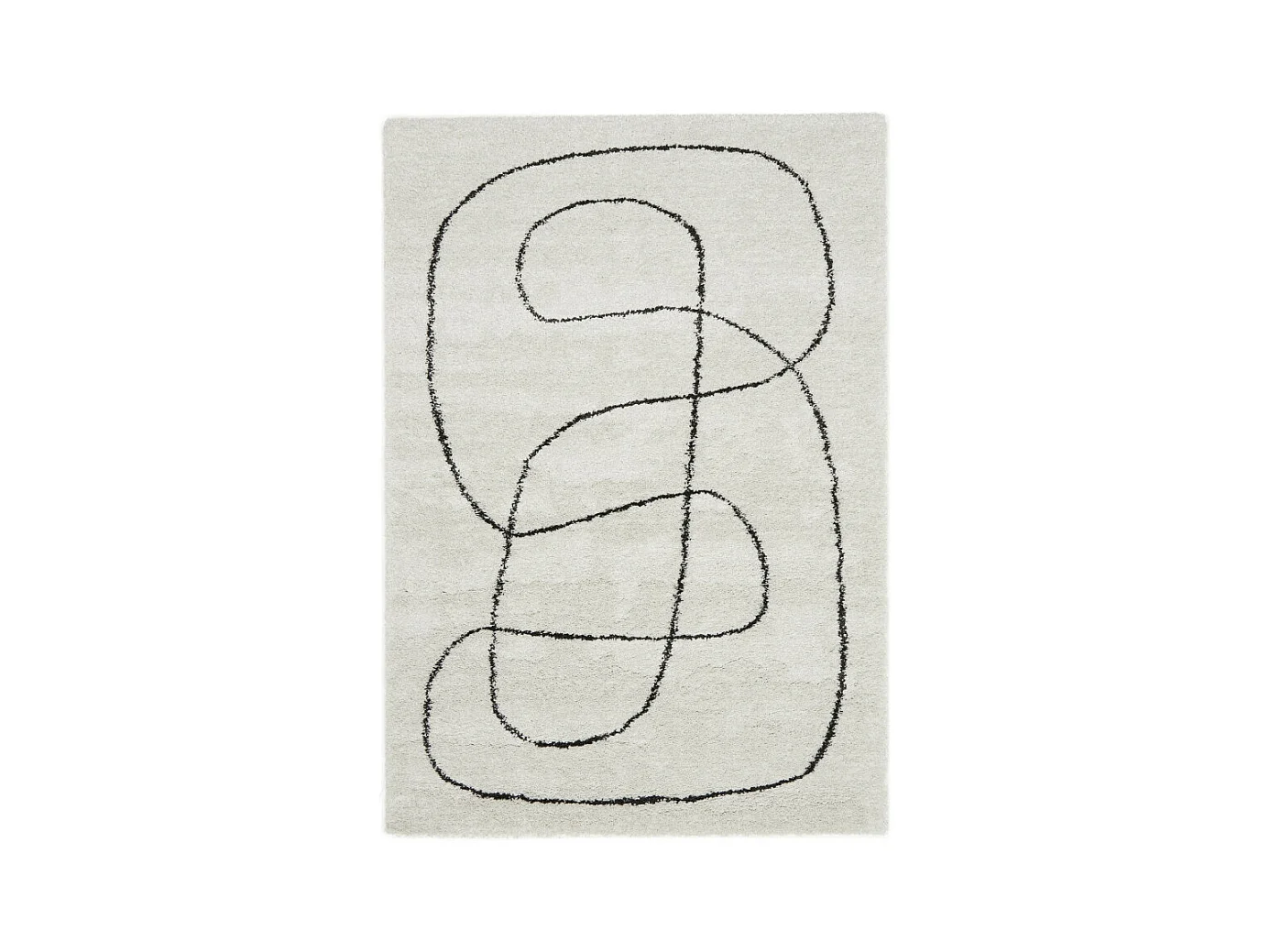 Mona - Tapis contemporain à motif organique -  Beige - 120x170cm