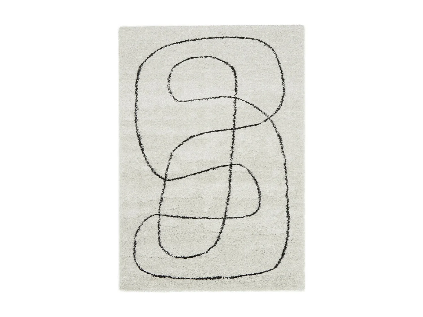 Mona - Tapis contemporain à motif organique -  Beige - 120x170cm