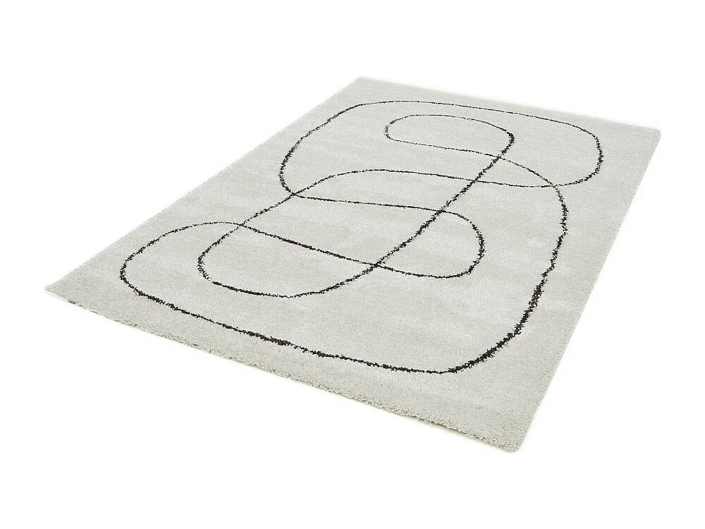 Mona - Tapis contemporain à motif organique -  Beige - 120x170cm