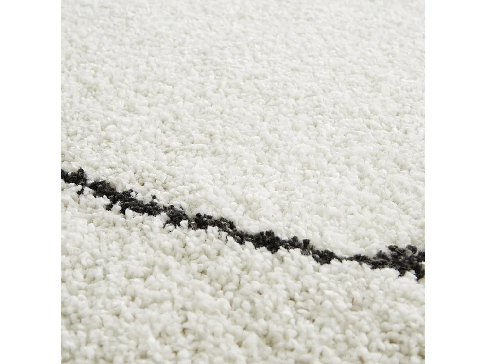 Mona - Tapis contemporain à motif organique -  Beige - 120x170cm