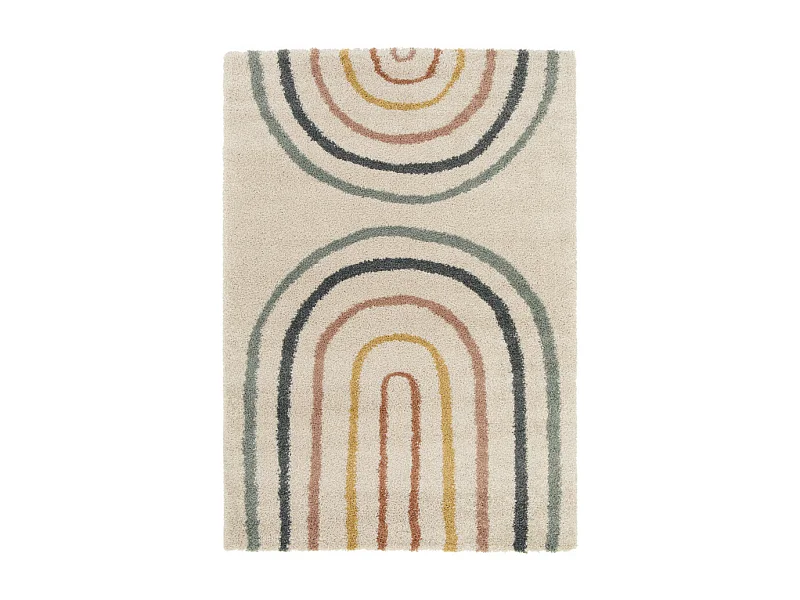 Victoria II - Tapis contemporain à motif géométrique -  Multicolore - 160x230cm