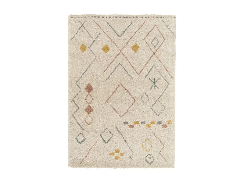 Grabie - Tapis d’inspiration berbère -  Écru - 160x230cm