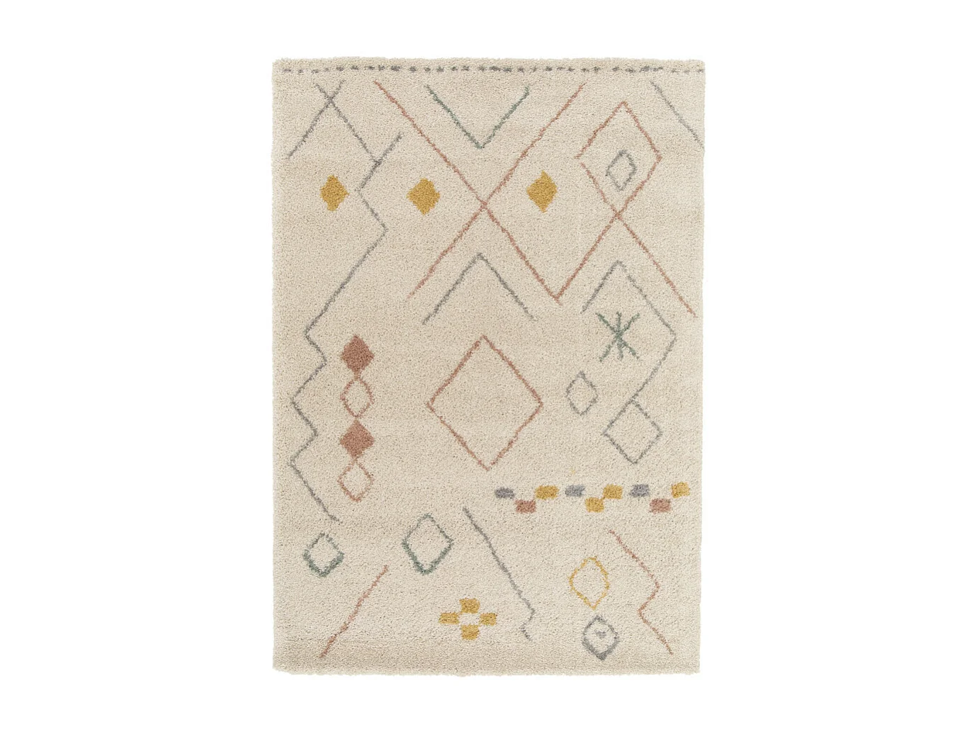 Grabie - Tapis d’inspiration berbère -  Écru - 160x230cm