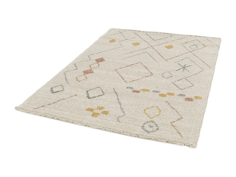 Grabie - Tapis d’inspiration berbère -  Écru - 160x230cm