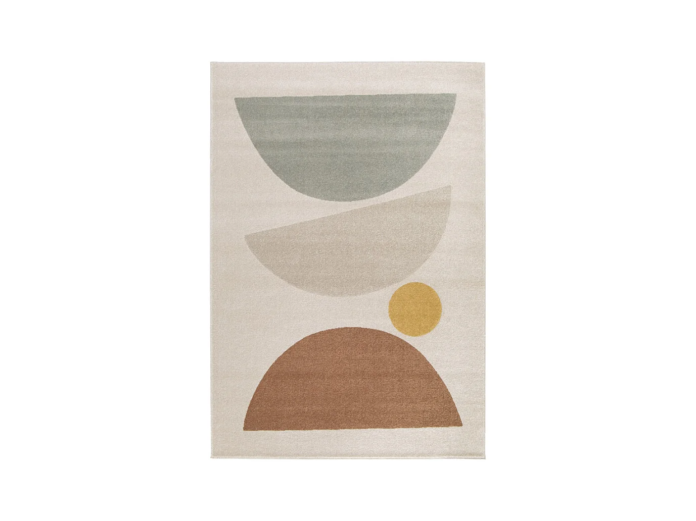 Léo - Tapis contemporain à motif géométrique -  Multicolore - 120x170cm