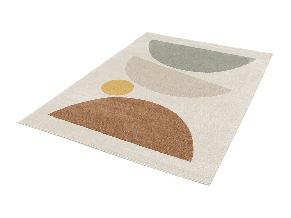Léo - Tapis contemporain à motif géométrique -  Multicolore - 160x230cm