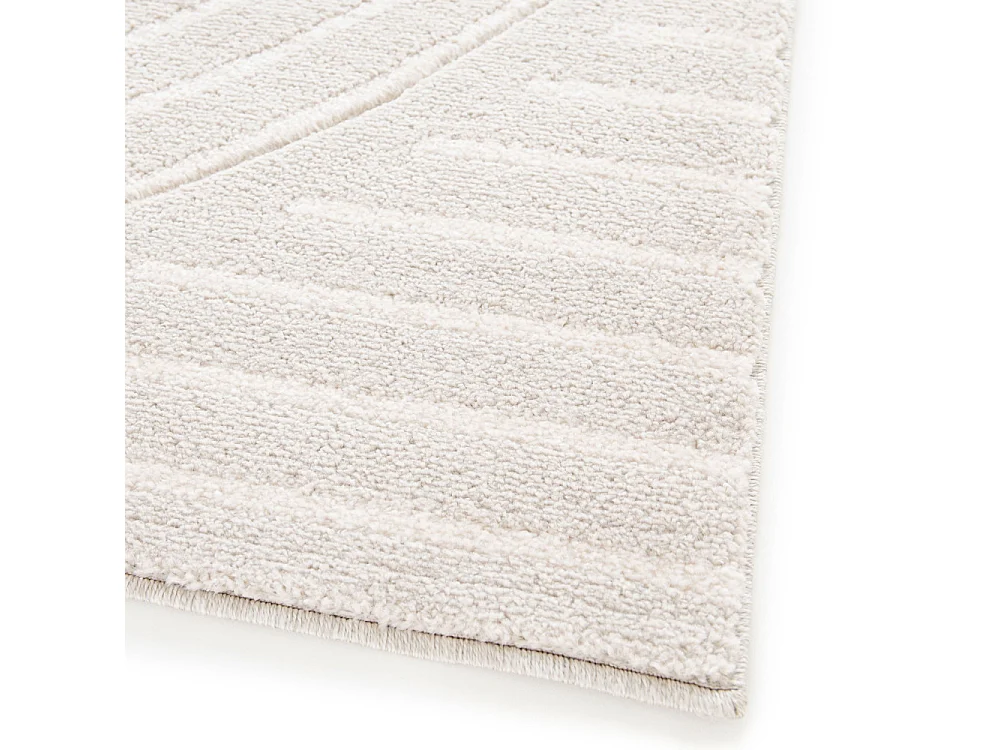 Nora - Tapis contemporain à motif géométrique -  Écru - 120x170cm