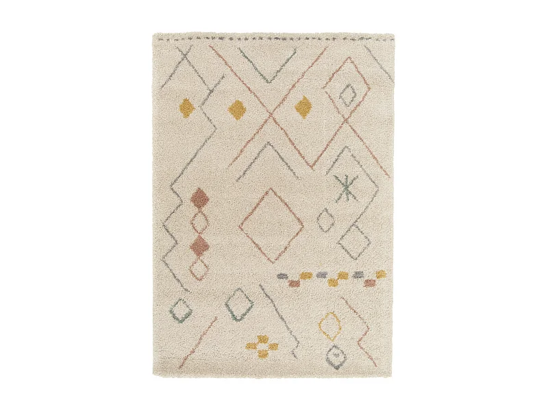 Grabie - Tapis d’inspiration berbère -  Écru - 120x170cm