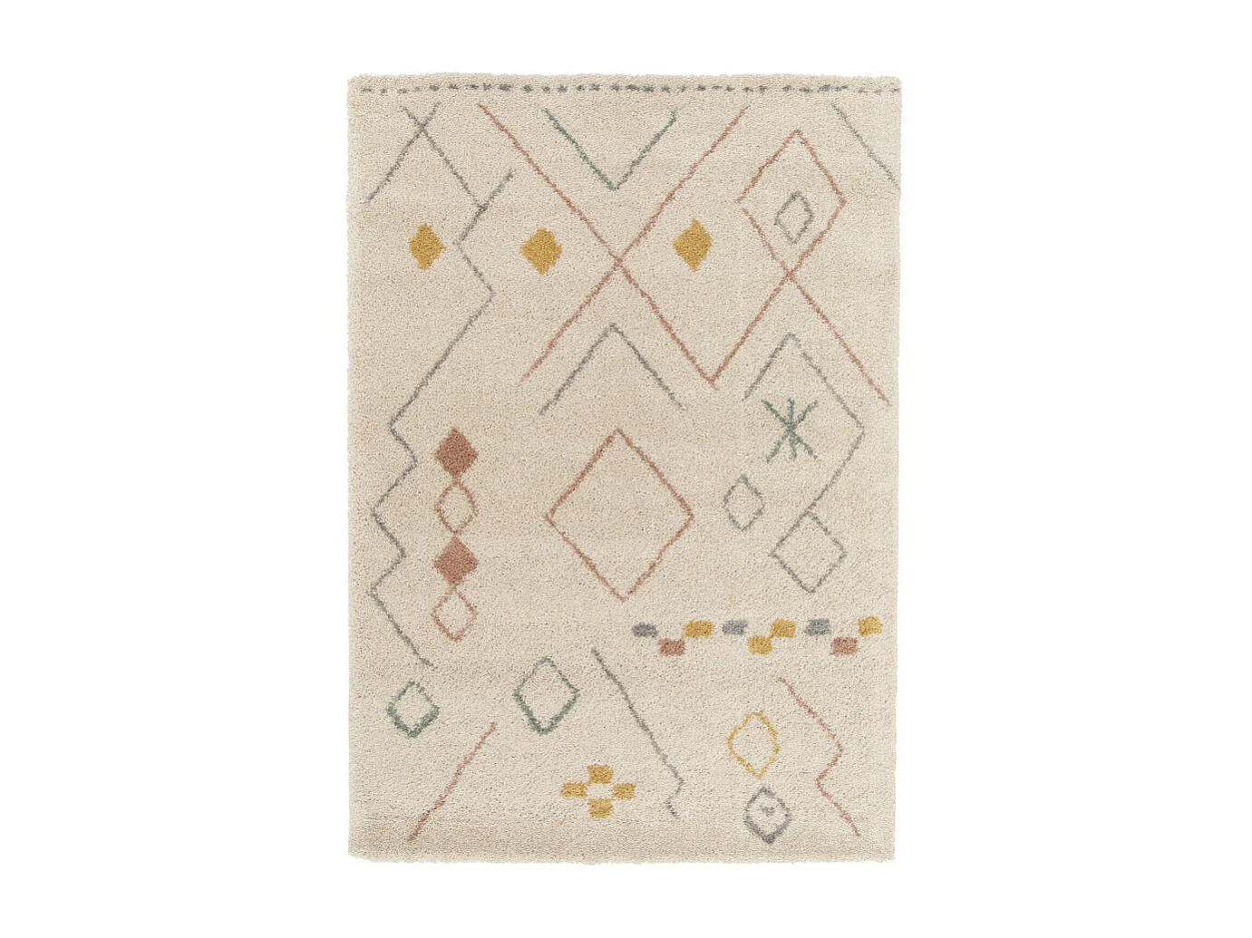 Grabie - Tapis d’inspiration berbère -  Écru - 120x170cm