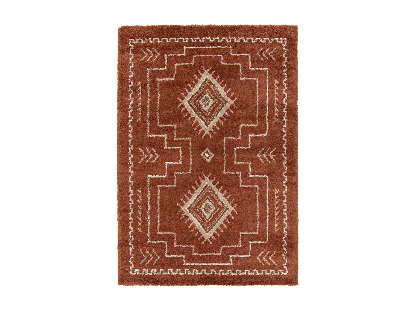 Olie I - Tapis d’inspiration berbère -  Rouille - 160x230cm