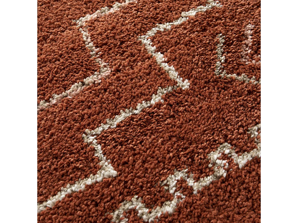 Olie I - Tapis d’inspiration berbère -  Rouille - 160x230cm