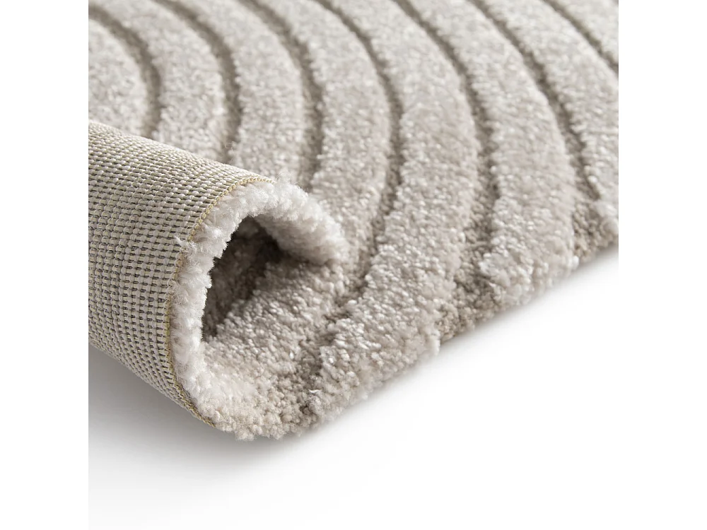 Esteban - Tapis contemporain à motif géométrique -  Beige - 160x230cm