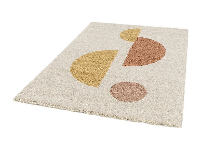 Loxton - Tapis contemporain à motif géométrique -  Écru - 120x170cm