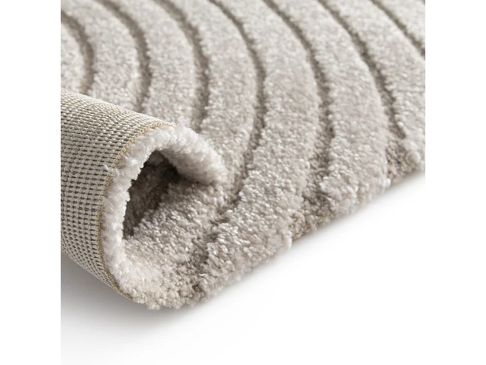 Esteban - Tapis contemporain à motif géométrique -  Beige - 120x170cm