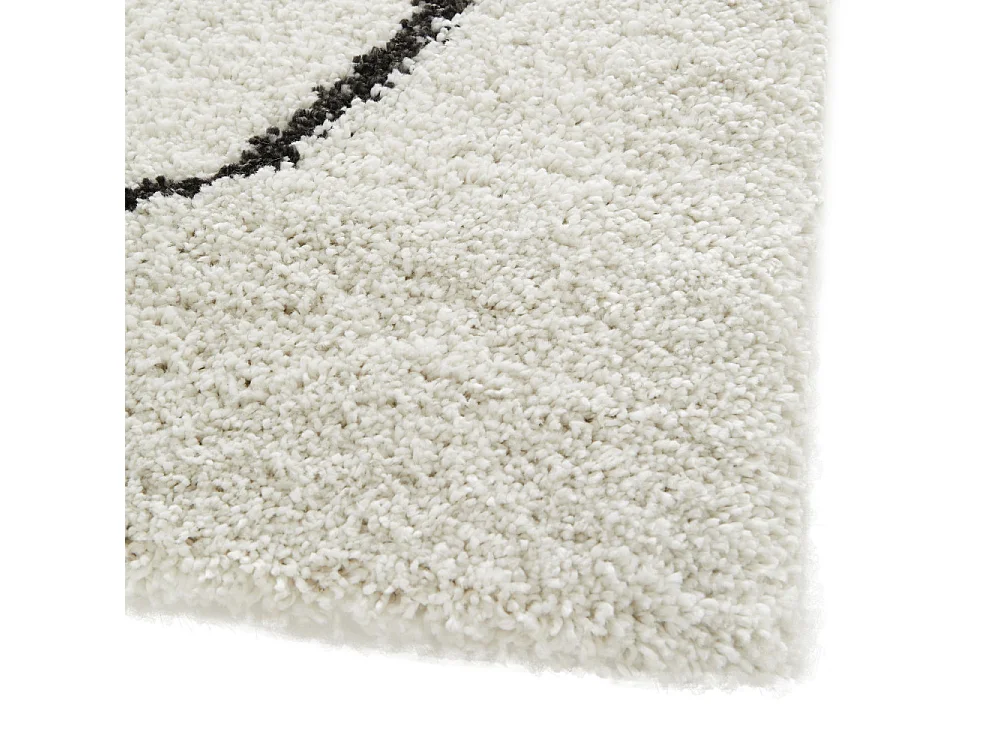 Mona - Tapis contemporain à motif organique -  Beige - 160x230cm