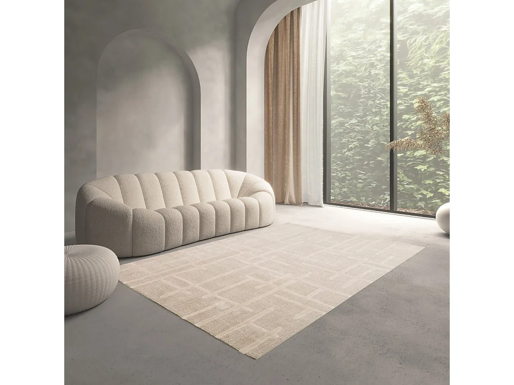Plano - Tapis contemporain -  Beige - 160x230cm