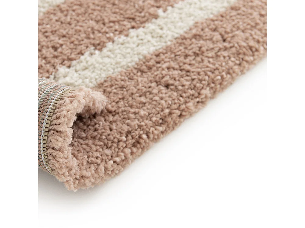 Victoria I - Tapis contemporain à motif géométrique -  Vieux rose - 160x230cm