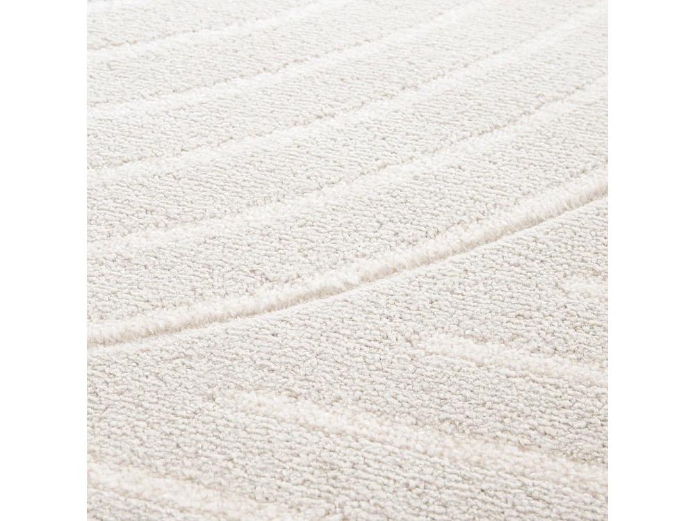 Nora - Tapis contemporain à motif géométrique -  Écru - 160x230cm