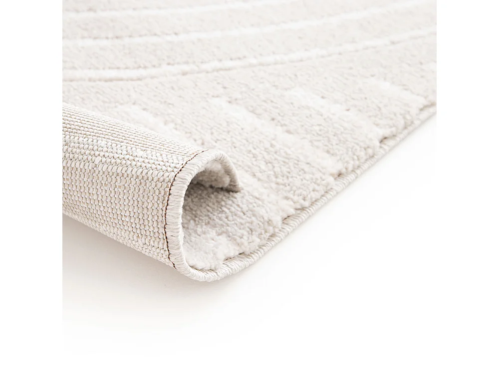 Nora - Tapis contemporain à motif géométrique -  Écru - 160x230cm