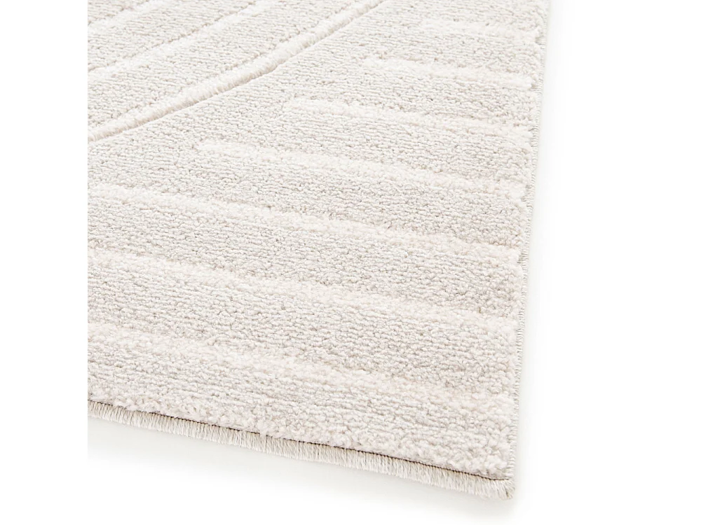 Nora - Tapis contemporain à motif géométrique -  Écru - 160x230cm